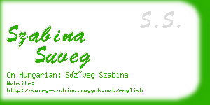 szabina suveg business card